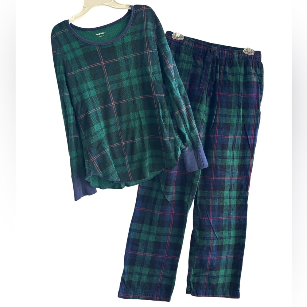 Old Navy Plaid Flannel Pajamas SET - S